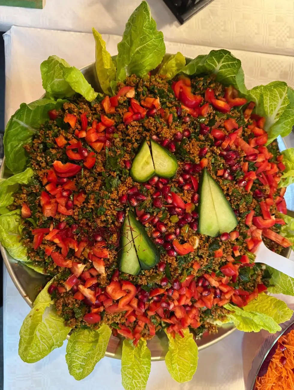 Bulgursalat mit Granatapfelkernen